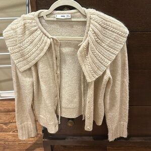 Shawl collar sweater